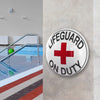 Lifeguard on Duty 15" Dome Metal Sign